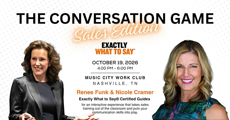 The Conversation Game: Sales Edition